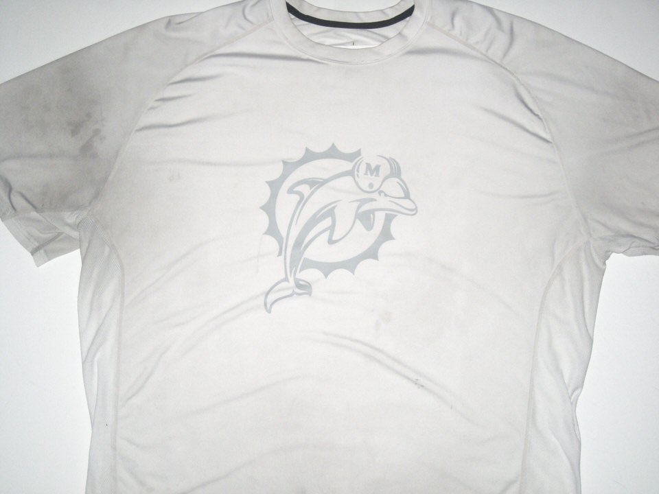 white miami dolphins shirt