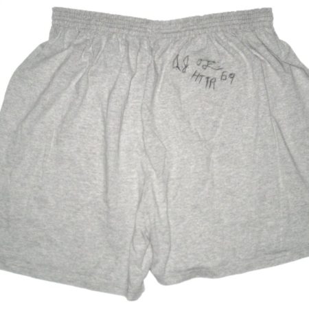 AJ Francis Washington Redskins Autographed & Worn Gray Cold Tub 3XL Shorts