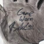 Henry Anderson Stanford Cardinal Game Worn & Signed White, Gray & Black Nike XL Gloves