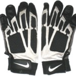 Henry Anderson Stanford Cardinal Game Worn & Signed White, Gray & Black Nike XL Gloves