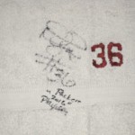 Darrel Young Huge Washington Redskins #36 Locker Room Signed White Towel -Measures 60 x 34 Inches! – Used in NFC Wildcard Game Vs Green Bay Packers!