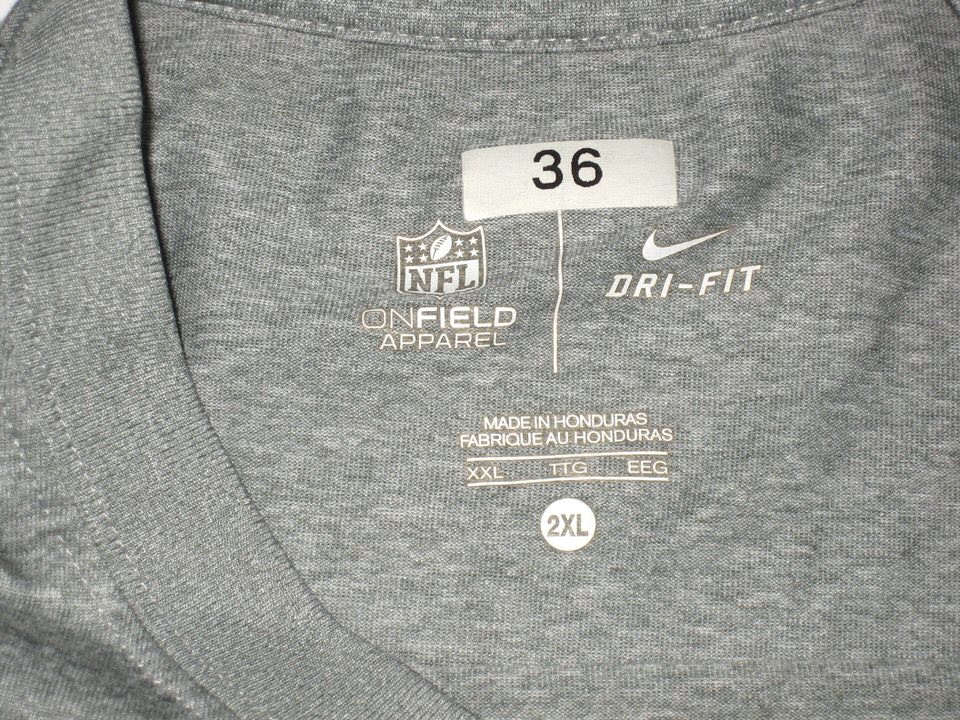 Darrel Young Player Issued & Signed Washington Redskins Football #36 Long  Sleeve Nike Dri-Fit 2XL Shirt - Big Dawg Possessions