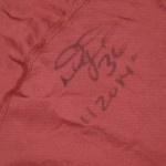 Darrel Young Washington Redskins 2014 Training Worn & Signed Burgundy & Gray Long Sleeve Reebok 2XL Shirt