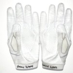 Deon Simon 2016 New York Jets Game Worn & Signed White & Black Nike Superbad 4.0 Gloves