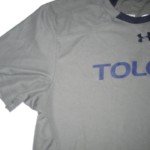 Storm Norton Training Worn & Signed Gray & Blue Toledo Rockets Under Armour 2XL Shirt