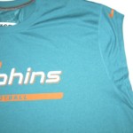 AJ Francis Player Issued Official Aqua & Orange Miami Dolphins Football #69 Nike Dri-Fit 3XL Sleeveless