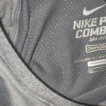 Jay Bromley New York Giants #96 Practice Worn & Signed Gray Nike Pro Combat Hyperstrong Padded Compression XXL Shirt