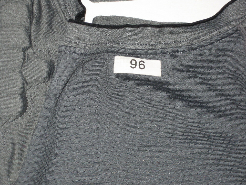 Jay Bromley New York Giants #96 Practice Worn & Signed Nike Pro Combat  Hyperstrong Padded Compression XXL Shirt - Big Dawg Possessions