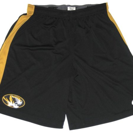 Josh Augusta Player Issued Official Black & Gold Missouri Tigers #58 Nike Dri-Fit Shorts