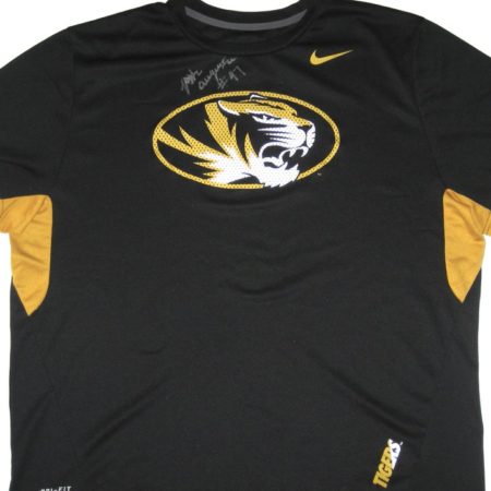 Josh Augusta Player Issued & Signed Black & Gold Missouri Tigers #58 Nike Dri-Fit Shirt