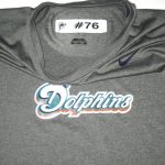 AJ Francis Player Issued Official Miami Dolphins #76 Long Sleeve Nike Dri-Fit 3XL Shirt - Image 3