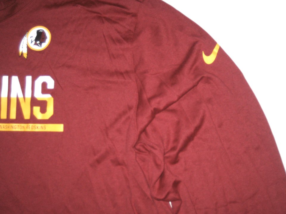 AJ Francis Player Issued Washington Redskins #69 Long Sleeve Nike Dri-Fit  3XL Shirt - Big Dawg Possessions