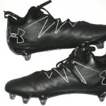 Darrel Young Washington Redskins Game Worn & Signed Gray & Black Under Armour Nitro Cleats