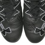 Darrel Young Washington Redskins Game Worn & Signed Gray & Black Under Armour Nitro Cleats