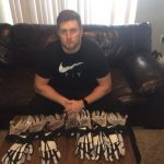 Henry Anderson with Indianapolis Colts Rookie Game Used & Signed White, Gray & Black Nike Gloves