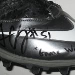 Jamar Chaney Philadelphia Eagles Game Worn & Signed Black & Silver Nike Superbad Pro Cleats