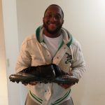 Jamar Chaney Philadelphia Eagles Game Worn & Signed Black & Silver Nike Superbad Pro Cleats