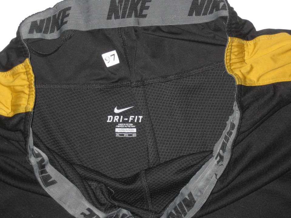 Josh Augusta Player Issued Official Black & Gold Missouri Tigers #97 Nike Dri-Fit 3XL Shorts