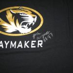 Josh Augusta Training Worn & Signed Black Missouri Tigers PLAYMAKER Russell XXL Shirt