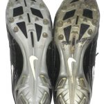 Onrea Jones Arizona Cardinals Game Worn & Signed Black & White Nike Speed Cleats