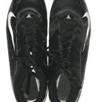 Onrea Jones Arizona Cardinals Game Worn & Signed Black & White Nike Speed Cleats