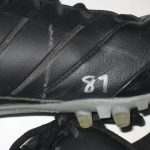 Onrea Jones Arizona Cardinals Game Worn & Signed Black & White Nike Speed Cleats