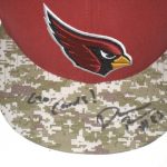 Darren Fells Sideline Worn & Signed Arizona Cardinals Salute to Service New Era 59FIFTY Hat