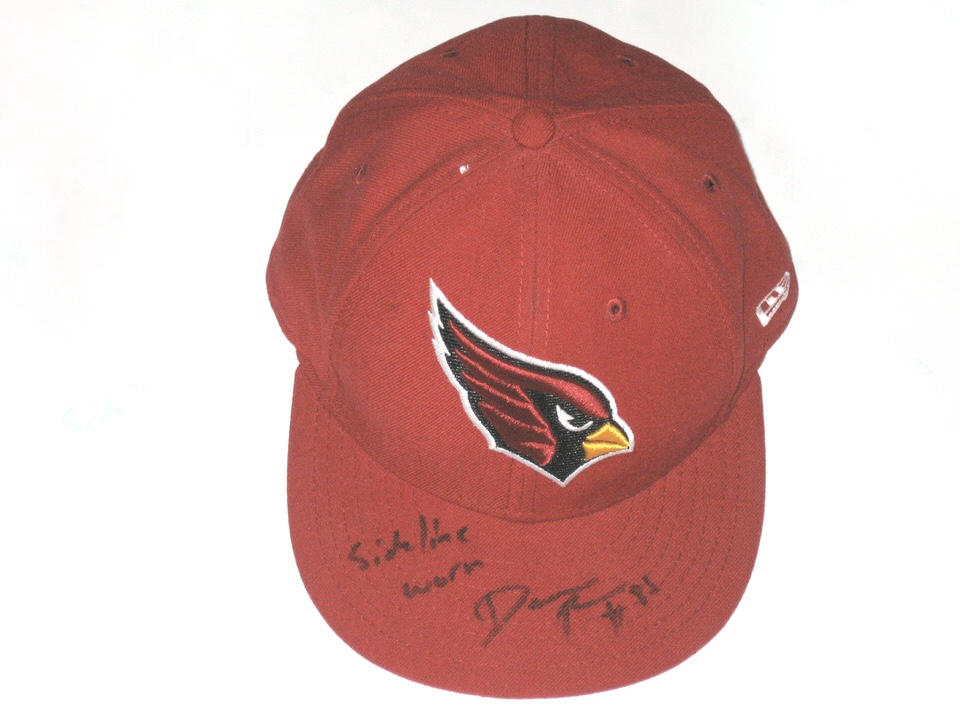 Darren Fells Sideline Worn & Signed Arizona Cardinals New Era 59Fifty Hat -  Big Dawg Possessions