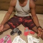 Darren Fells with Arizona Cardinals Game Used & Signed White & Silver Nike Vapor Jet 3XL Gloves