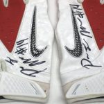Paul Magloire Arizona Wildcats Game Worn & Signed White, Silver & Red Nike Vapor Carbon Gloves - Image 2