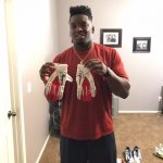 Paul Magloire Arizona Wildcats Game Worn & Signed White, Silver & Red Nike Vapor Carbon Gloves
