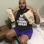 AJ Francis with Washington Redskins Game Used & Signed Beige Bauerfeind Knee Sleeves