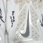 Orleans Darkwa New York Giants Game Worn & Signed White & Silver Nike Vapor Jet Gloves - Image 3