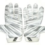 Orleans Darkwa New York Giants Game Worn & Signed White & Silver Nike Vapor Jet Gloves