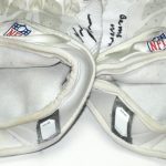 Orleans Darkwa New York Giants Game Worn & Signed White & Silver Nike Vapor Jet Gloves - Image 4