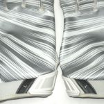 Orleans Darkwa New York Giants Game Worn & Signed White & Silver Nike Vapor Jet Gloves