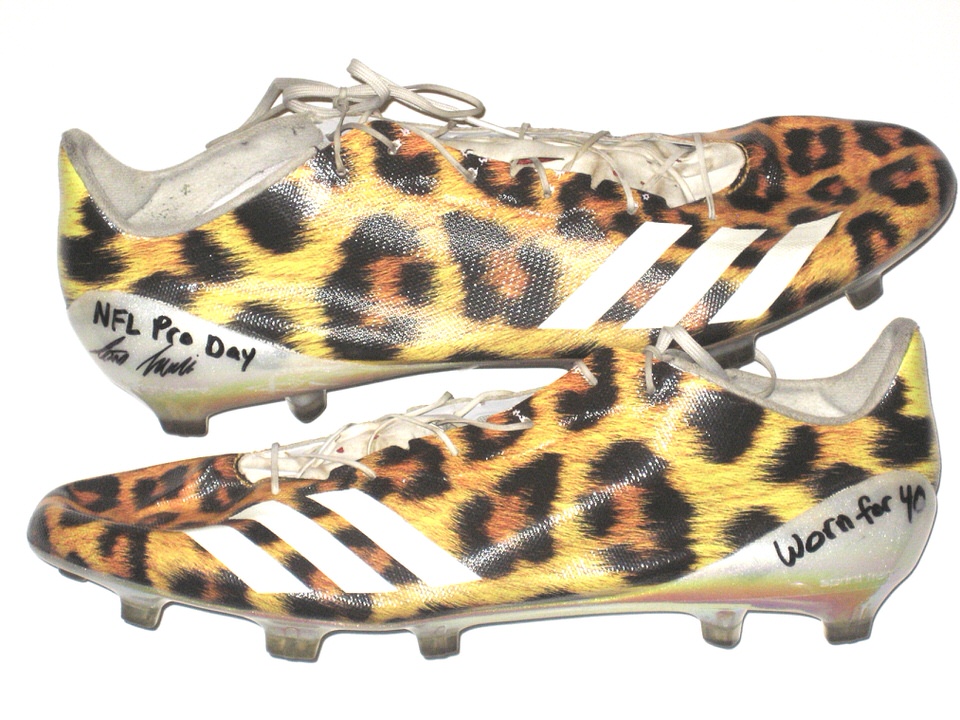 Steven Wroblewski Southern Utah Thunderbirds Pro Day Worn \u0026 Signed Adidas  Adizero 5-Star Uncaged Cheetah Cleats - Worn for 40-Yard Dash!!! - Big Dawg  Possessions