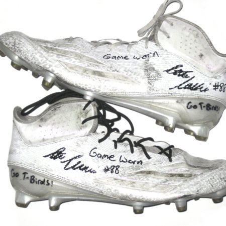 Steven Wroblewski Southern Utah Thunderbirds Game Used & Signed White & Silver Adidas Cleats