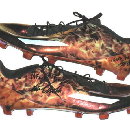 Steven Wroblewski Southern Utah Thunderbirds Pro Day Worn & Autographed Adidas Adizero Cleats