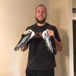 Steven Wroblewski with Southern Utah Thunderbirds Game Used & Signed White & Black Adidas Adizero Cleats
