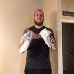 Steven Wroblewski Southern Utah Thunderbirds Game Worn & Signed White & Silver Adidas Cleats - Image 10