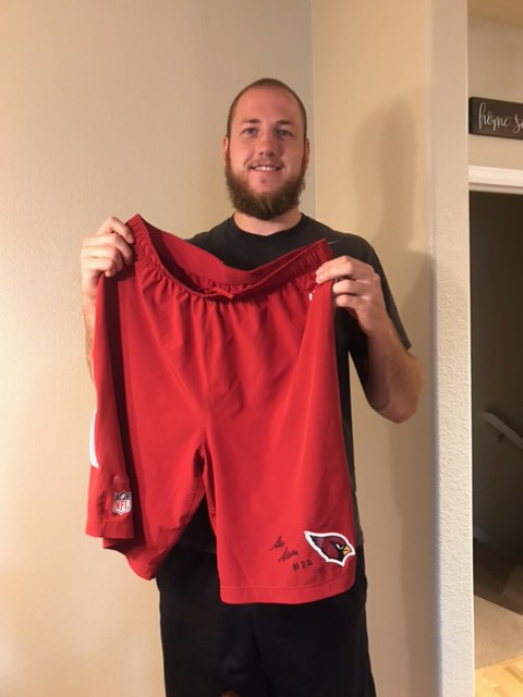 Steven Wroblewski Training Worn & Signed Official Arizona Cardinals Nike  Speed Vent Performance Dri-FIT XL Shorts - Big Dawg Possessions