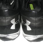 AJ Francis 2017 Washington Redskins Game Worn & Signed Black & White Under Armour Nitro Cleats - Image 8