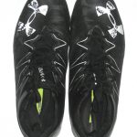 AJ Francis 2017 Washington Redskins Game Worn & Signed Black & White Under Armour Nitro Cleats