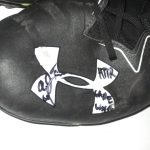 AJ Francis 2017 Washington Redskins Game Worn & Signed Black & White Under Armour Nitro Cleats - Image 7