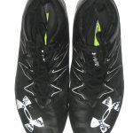AJ Francis 2017 Washington Redskins Game Worn & Signed Black & White Under Armour Nitro Cleats