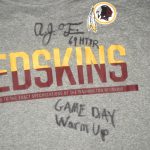 AJ Francis Pregame Worn & Signed Official Washington Redskins #69 Long Sleeve Nike Dri-Fit 4XL Shirt