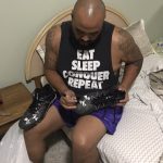 AJ Francis Signing 2017 Washington Redskins Game Worn Black & White Under Armour Nitro Cleats