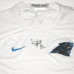 Darrel Young Player Issued & Signed Official Carolina Panthers #36 Nike Pro XL Shirt - Image 2