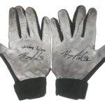 Henry Anderson Indianapolis Colts 2016 Game Worn & Signed White, Gray & Black Nike Gloves